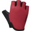 Shimano Airway Gants Courts Rembourrés Enfant, Rouge/noir belle 7